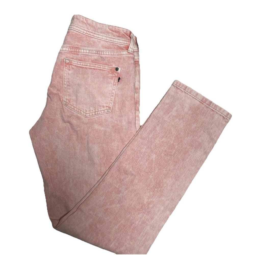 Pilcro And The Letterpress Jeans Womens‎ 26 Pink Straight Leg Denim Boho
